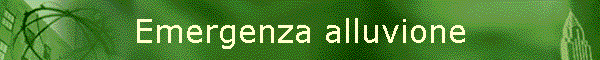 Emergenza alluvione